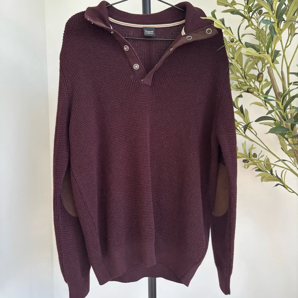 • [Bugatti] Men’s 1/4 Zip Sweater •